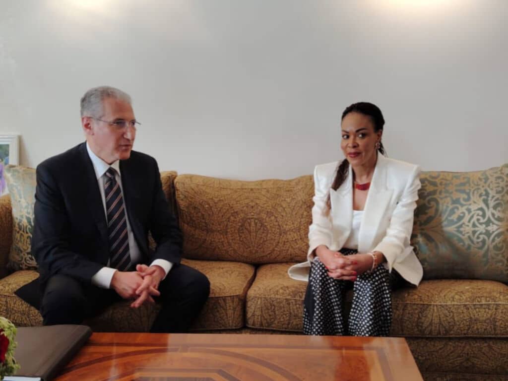 Françoise Joly meets COP29 President Mukhtar Babayev
