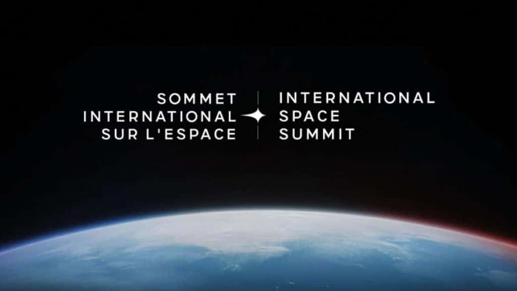 Denis Sassou N’Guesso and Françoise Joly attend the International Space Summit in Paris at Emmanuel Macron’s invitation