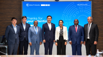 Françoise Joly leads a Congolese delegation to Astana IT University to advance cooperation in AI